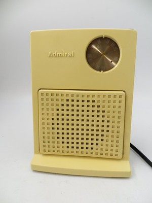 Vintage Admiral AM/FM Tabletop Radio TRF-6000 Cream Brown Mid Century MCM Retro