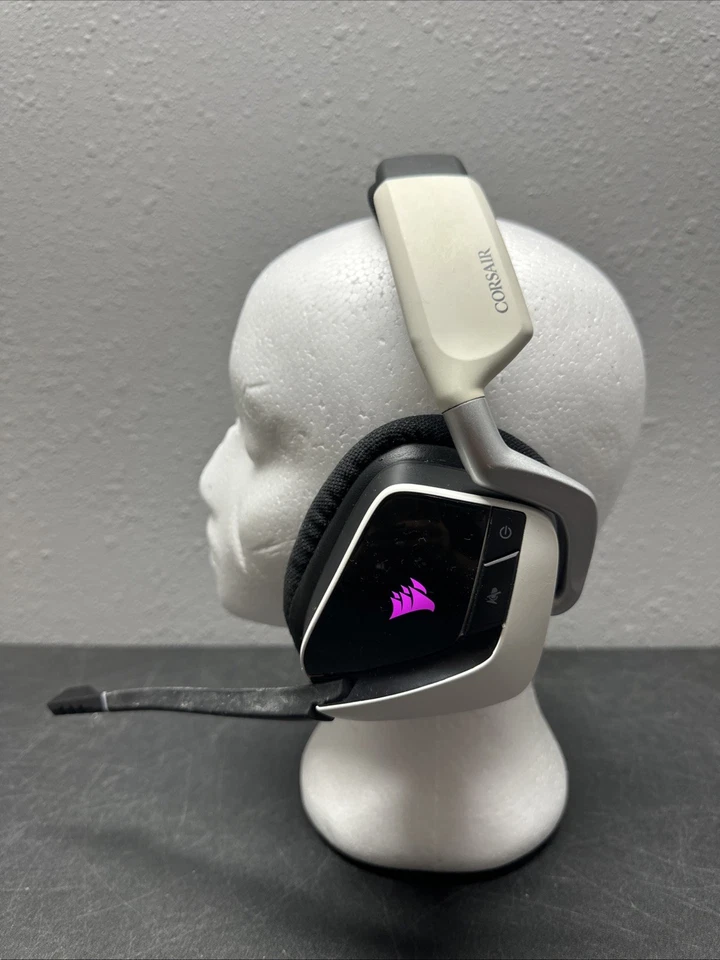 Corsair Void RGB Elite Black/White Wireless Headband Headset UNTESTED - Image 2 of 4