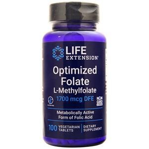 Life Extension Optimized Folate L-Methylfolate (1700 mcg DFE)  100 tabs
