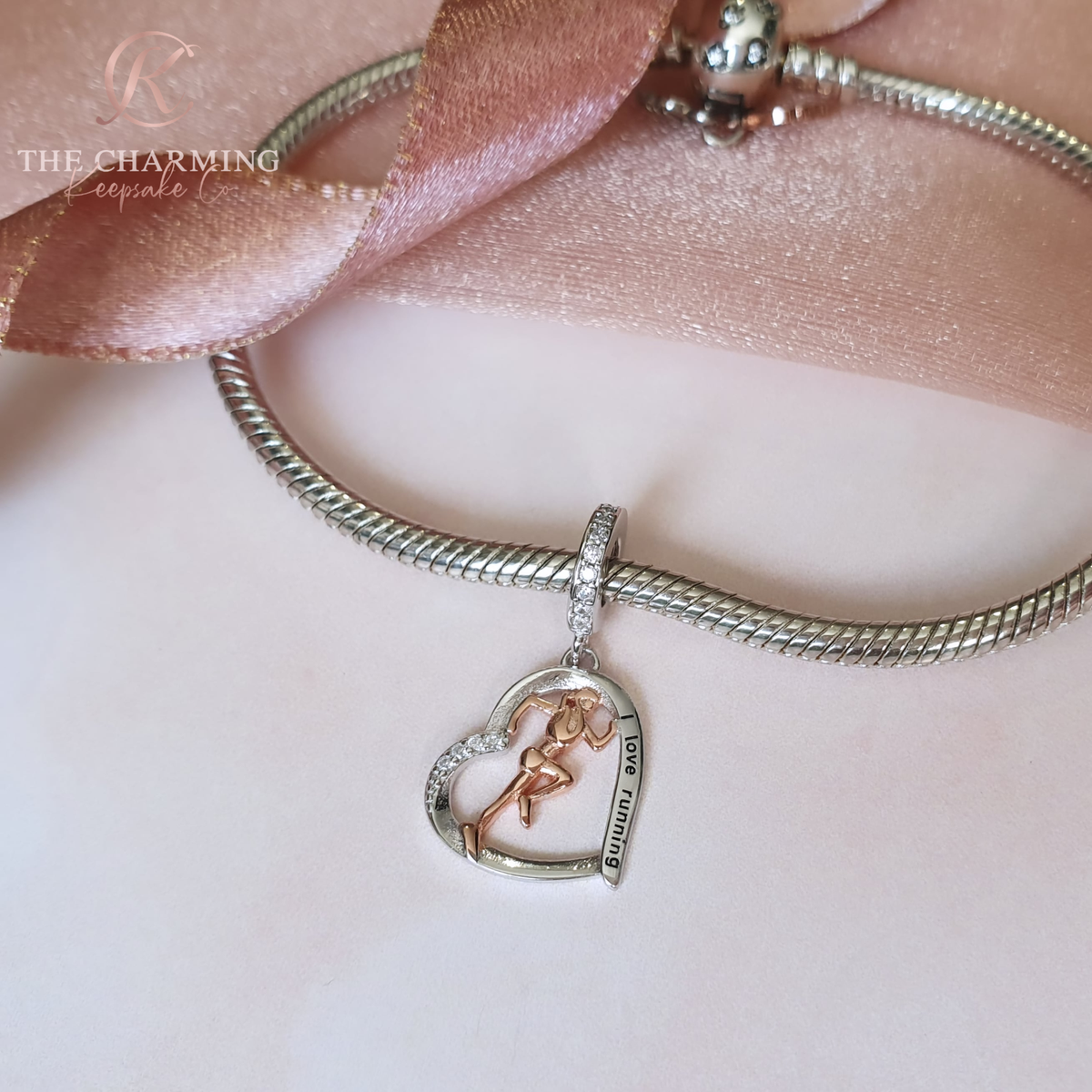 925 Sterling Silver Runner Pendant Necklace - Athletic Jewelry Gift For Runners