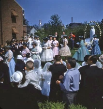 Vintage Stereo Realist Photo 3D Slide CONFIRMATION Girls Dressed Up