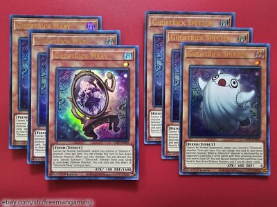 Yugioh Ghostrick Deck 45 Cards Alucard Jiangshi Complete Budget Tournament  Ready