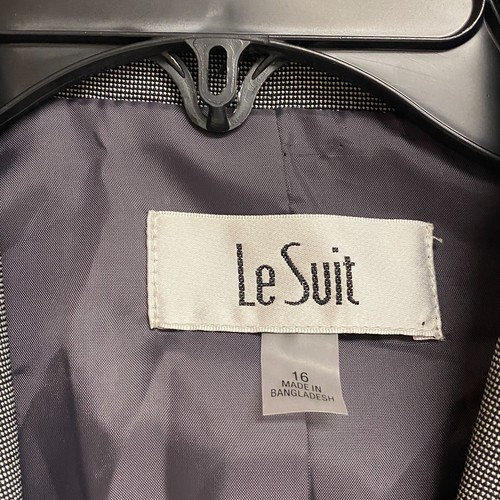 Le Suit Women's 2-Piece Straight Leg Pants & Jacket Suit Set Size 16 Color Grey - Picture 12 of 24