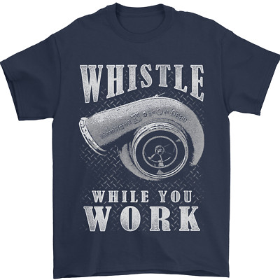 Whistle While You Work Turbo Cars Herren T-Shirt 100% Baumwolle