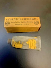 Victor Phonograph Electric Motor Grease Tube and Box