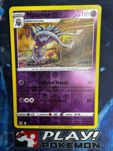 Malamar 078/196 Reverse Holo Rare Lost Origin Pokemon TCG Card + Cardsaver - Picture 1 of 2