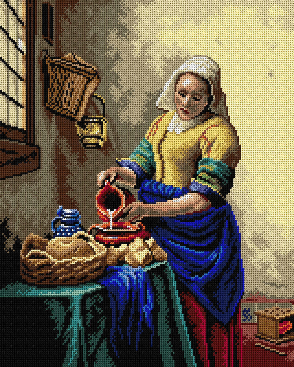 Orchidea Needlepoint canvas for halfstitch without yarn