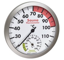 TFA 40.1055.50 Saunathermometer analog Hygrometer Thermometer Sauna Zubehör
