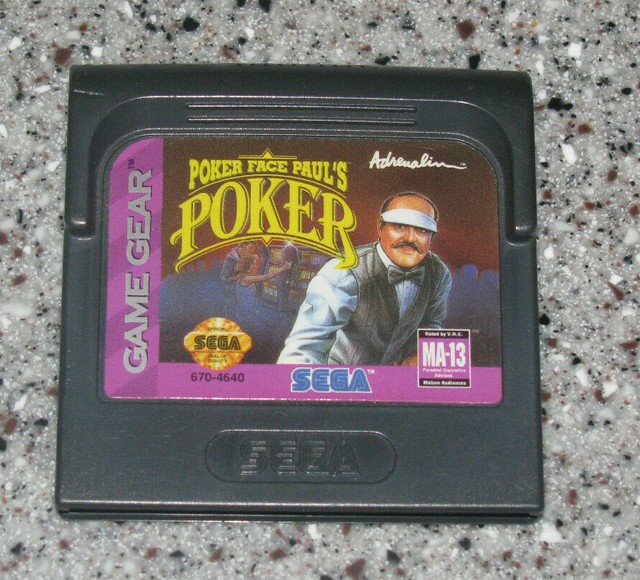 Poker Face Paul's Poker (Sega Game Gear, 1994) for sale online eBay