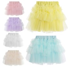 Baby Girls Pettiskirt Cake Smash Tutu Skirt Birthday Tulle Pull-on Princess