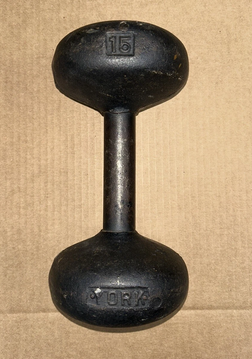 Assiettes vintage York Barbell Olympic 10 livres pesant 2 x 10 lb une