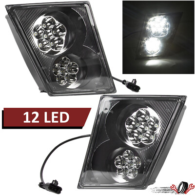 Fog Light lamp For 2003-2017 Volvo VNL/VN Daytime Running Lamp with 12 LED Pair