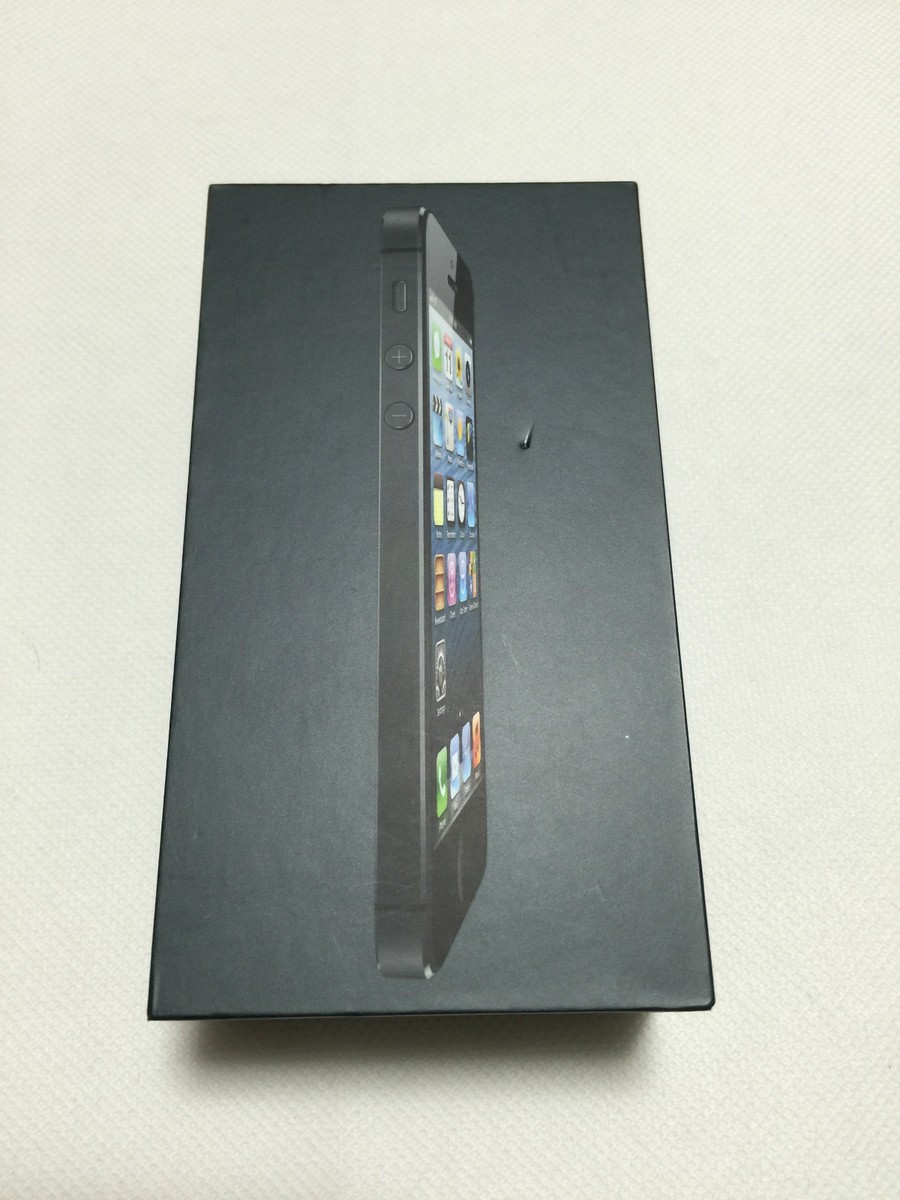 Used! Apple iPhone 5 Black 64GB MD622J/A Empty Box No Phone Japan