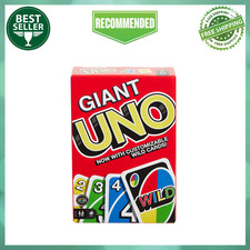 Giant UNO Card Game for Kids, Adults and Family Night, 108 Ct for 2-10 Player