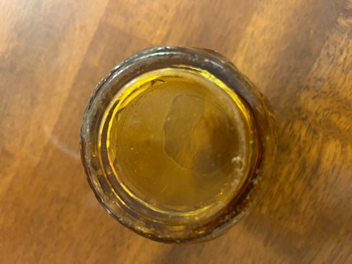 RARE Drinking Glass Amber Tumbler Swirl Pattern HEAVY Vintage - Picture 6 of 6