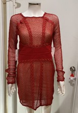 Free People Red Night Out Lace Cocktail Dress Size SMALL NEW NWT