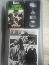  Making of The Beatles A Hard Days Night VHS (Phil Collins) and 8x10 B&W photo