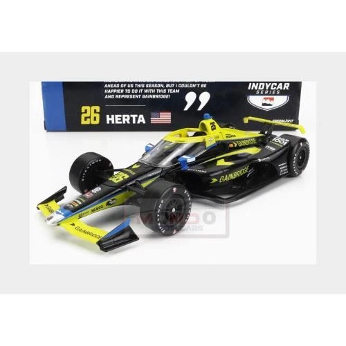 1:18 GREENLIGHT Honda Team Andretti #26 Indy 500 2023 Colton Herta GREEN11183 - Immagine 2 di 2
