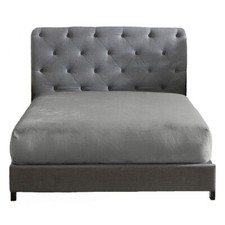 Swift Home 1-Piece Fitted Sheet Full Gray Polyester Flannel Plush Hypoallergenic