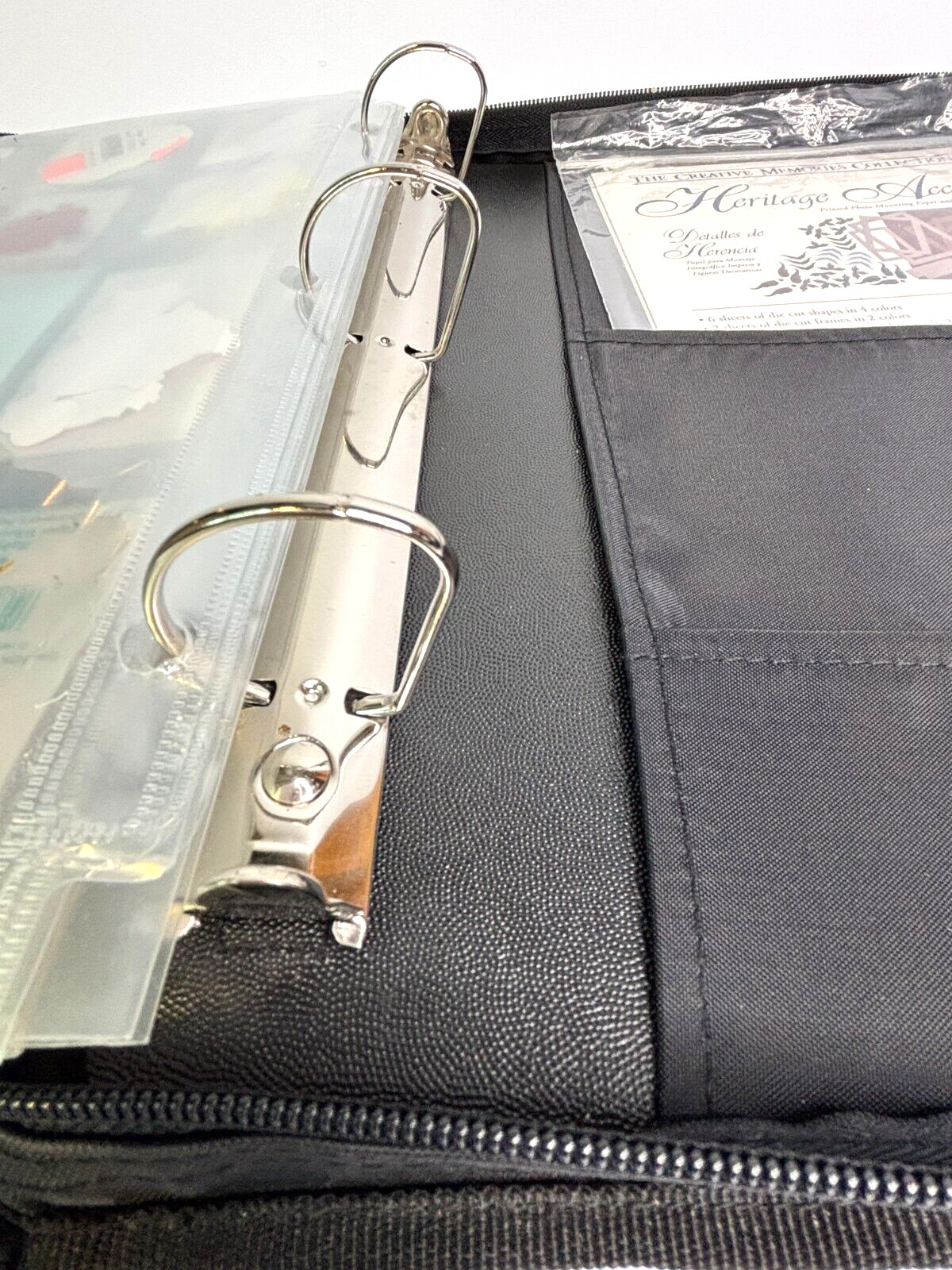 Crop in Style PSB Zippered 3Ring Binder Sticker Scrapbook Carry Case Accessories