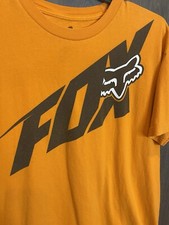 FOX Racing Orange T Shirt Adult XL Short Sleeve Motocross BMX Surfing Y2K