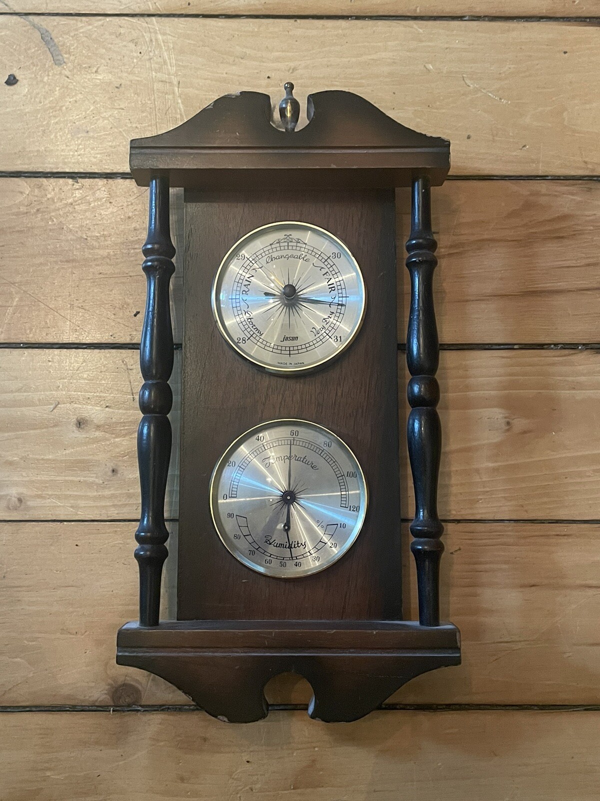 Vintage Mid Century Jason Weather Barometer Made In Japan eBay