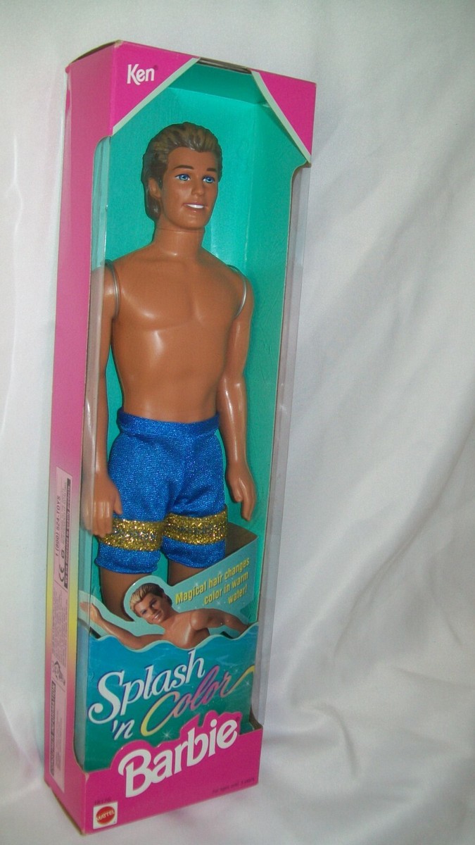 SPLASH N COLOR BEACH GLAM KEN DOLL HAIR CHANGES COLOR IN WATER