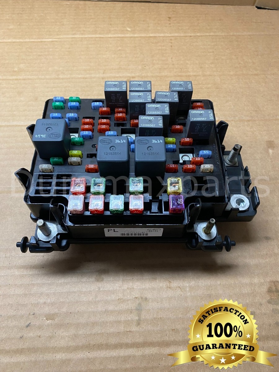 06 silverado cigarette lighter fuse 03-06 Chevy Silverado/GMC Sierra FUSE BOX RELAY JUNCTION BLOCK 15177117-01  PL