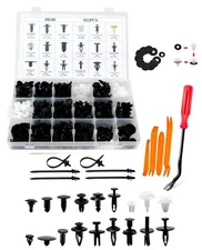 415 PCS Car Retainer Clips Plastic Fasteners Kit-18 Sizes Auto Push Pin Rivets