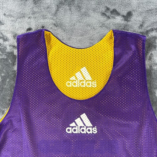 Adidas Basketball Jersey Men L Reversible Dwight Howard Lakers Summer Camp VTG - Picture 5 of 11