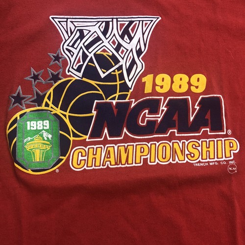 NCAA 1988 Championship Single Stitch Tee Shirt Men's XL Seattle Vintage - Picture 3 of 6