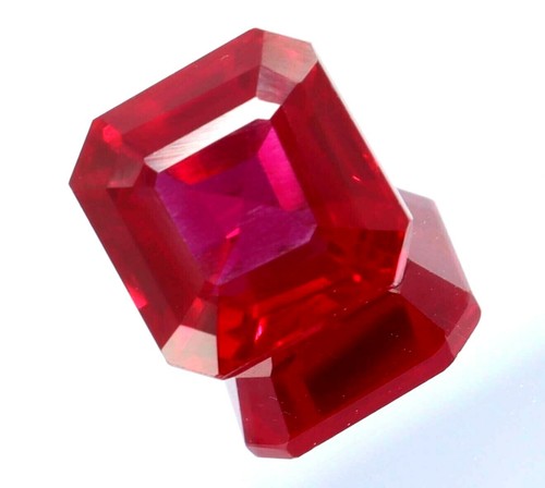 6.55 Ct Natural Certified Blood Red Burma Ruby Square Cut Loose Gemstone - Bild 3 von 5