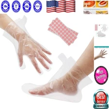 Clear Paraffin Wax Bath Liners - Non-Slip Gloves & Covers for Exquisite Care