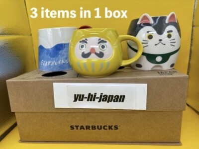 Starbucks Japan Limited Edition Mug Set of 3 (Fuji, Dharma