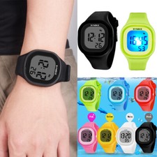 Men's Digital Sports Watches LED Electron 50m Waterproof Luminous Silicone Watch