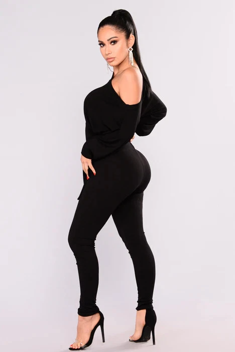 Pro Lounger Jumpsuit Black