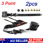 <!--F#f_0-->Universal Safety 2 Sets 3M 3 Point Retractable Seat Belt Truck Strap Seatbelt AU<!--F/-->