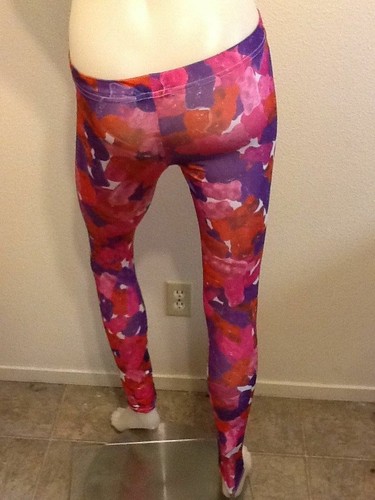 NEW STRETCHY ELASTIC PANTS GUMMY BEARS NYLON SEXY LEGGINGS HOT PANTS SIZE S - Picture 5 of 5