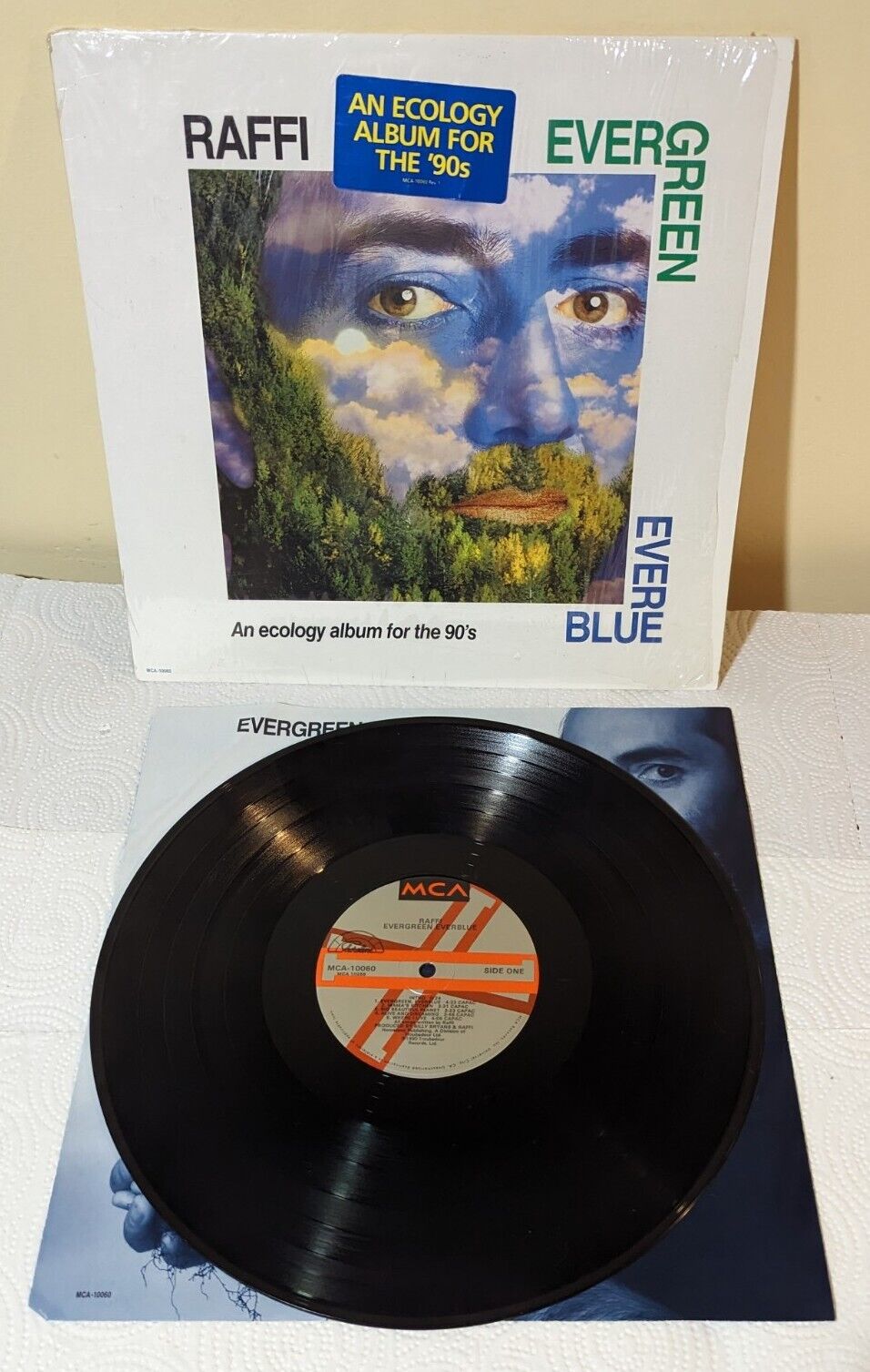 Raffi - Evergreen Everblue - Rare 1990 Vinyl LP - MCA-10060