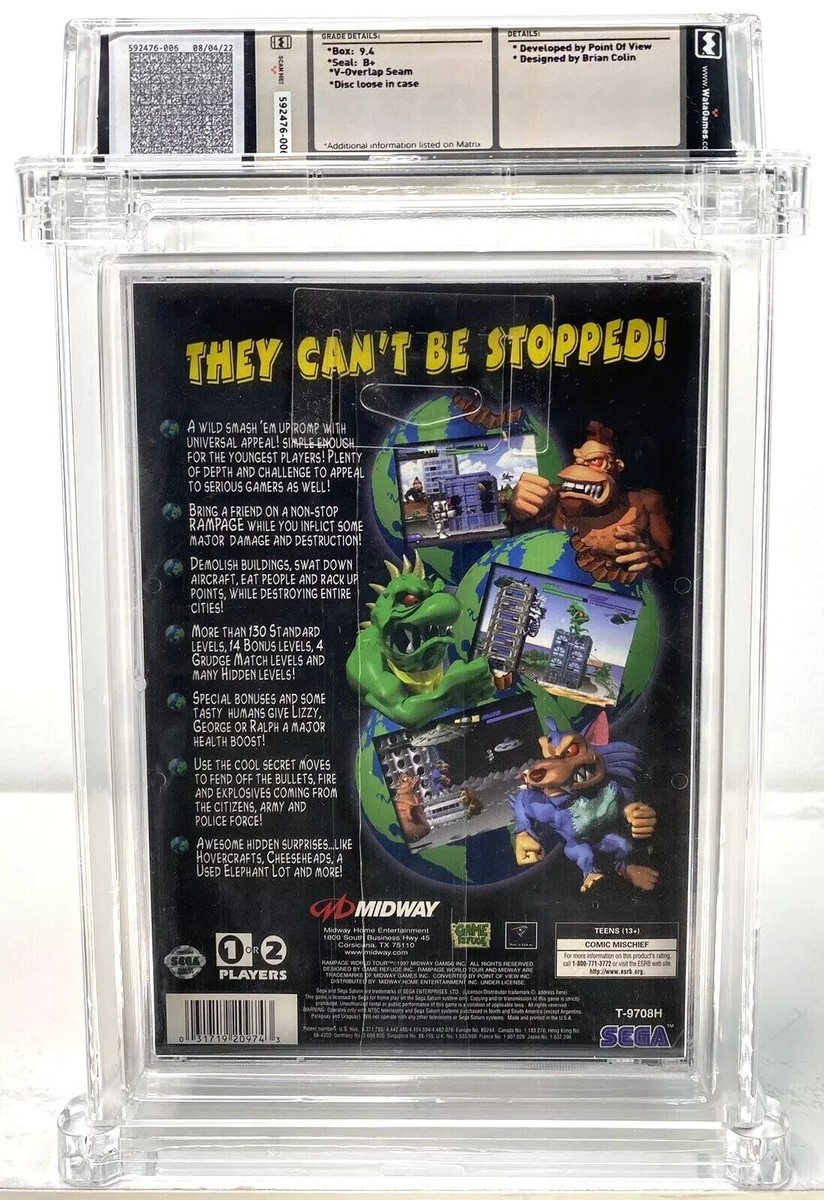 Rampage World Tour (Sega Saturn, 1997) for sale online | eBay