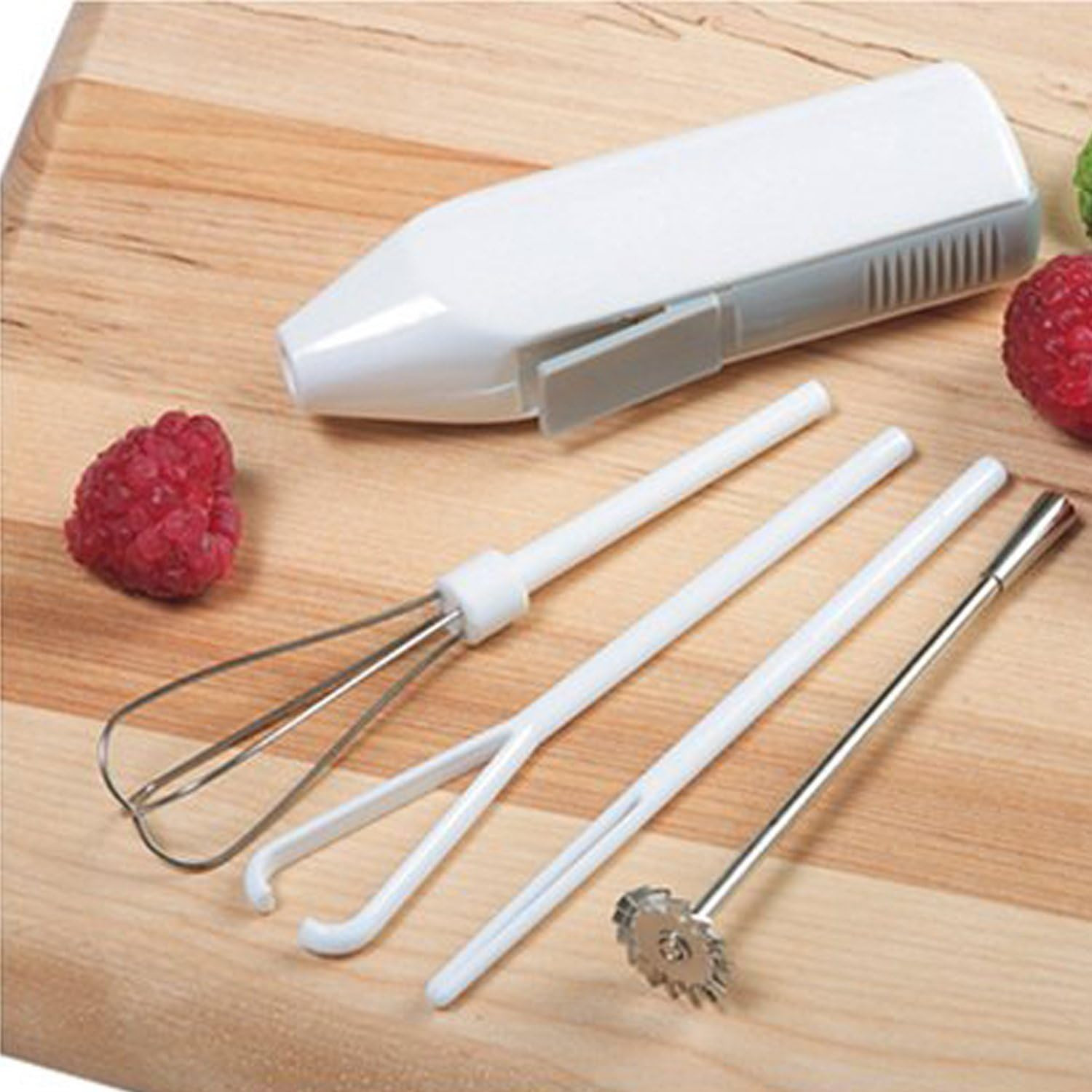 New Cordless Mini Mixer 5 Piece Set Personal Small Hand Held Mixing Blender Home