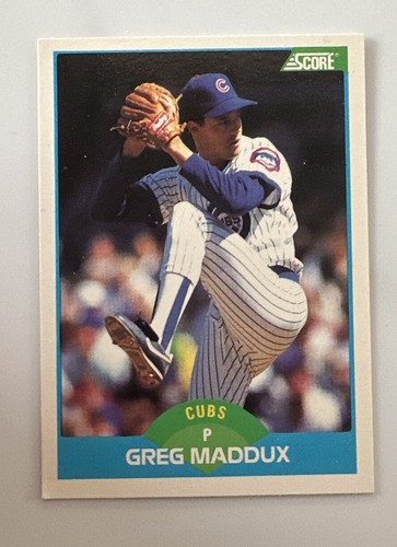 Greg Maddux Cards (4) - 1995 Pinnacle Zenith, Fleer Emotions, UD SP, 1989 Score - Picture 8 of 9