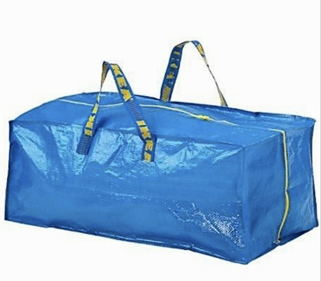 x4 IKEA ORIGINAL FRAKTA CARRIER LAUNDRY / SHOPPING BAG XL @76L