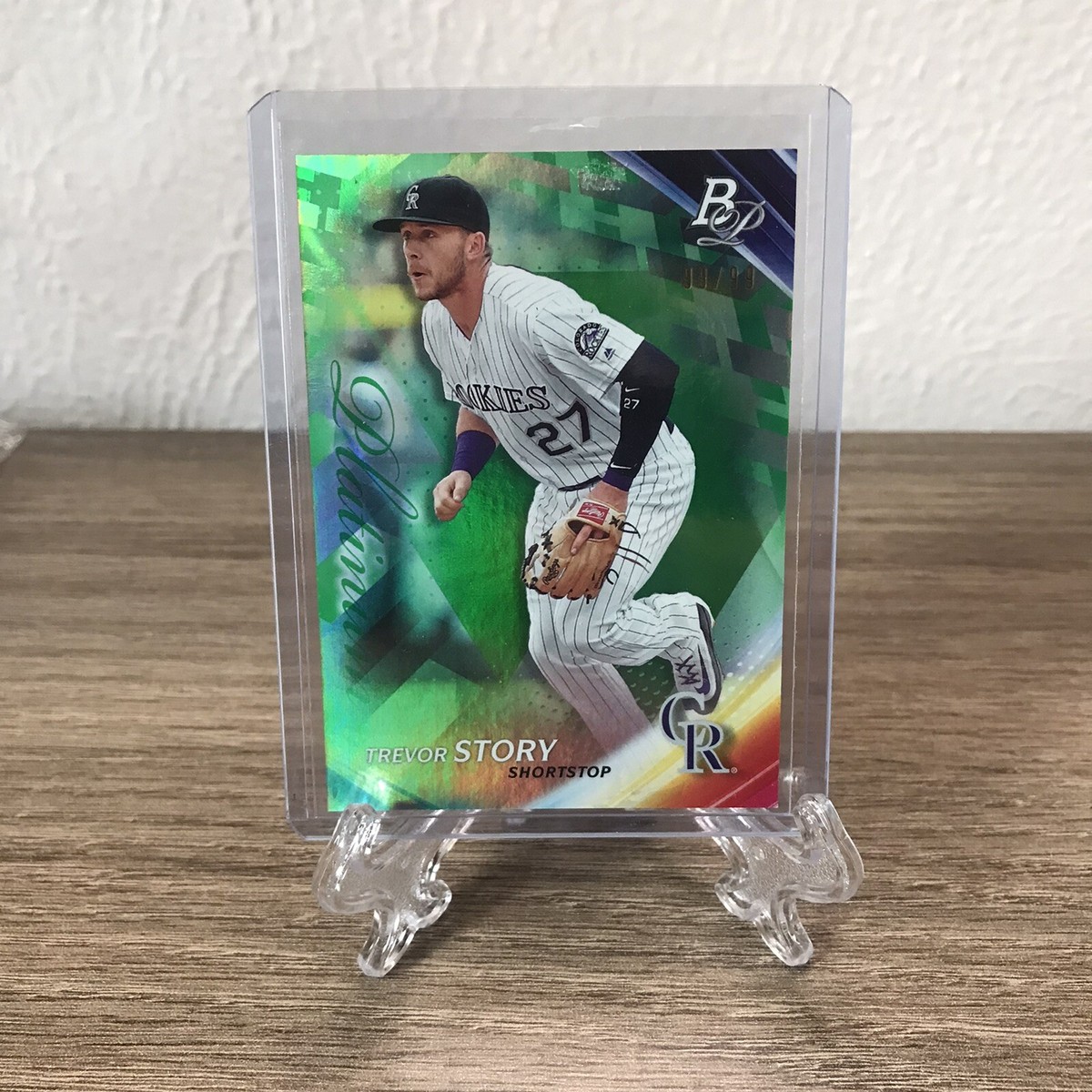 2017 Bowman Platinum Green 99/99 Trevor Story #24 - Red Sox 2017 Bowman Platinum Green 99/99 Trevor Story #24 - Red Sox