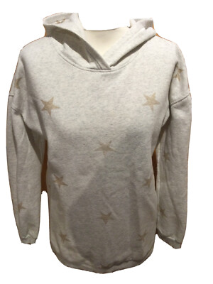 H&M grauer Hoodie UK Alter 13-14 Jahre Sternenmuster T3725