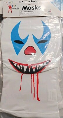 Morphsuits White ''Killer Clown'' Morph Mask For Halloween Parties Events 