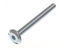 10 X Furniture Bolt M6 x 60mm ZP Long Cot Bed Connecting Screw Allen Head - NEW