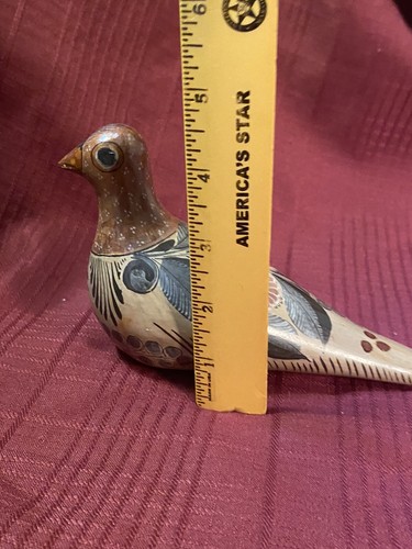 Artist Signed MEXICO Pottery Handpainted BIRD - Picture 3 of 7