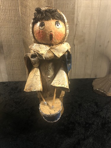 Vintage Papier Mache Original Lakewood, Ohio Weihnachtslieder Junge & Mädchen - Bild 9 von 14