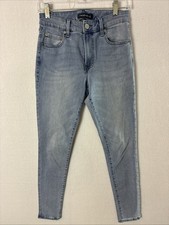 Aeropostale Womens Jeans 6R Denim High Rise Jegging Light Blue Stretch